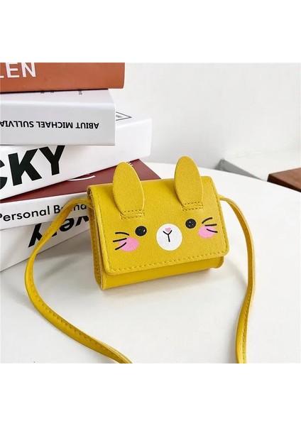 Sıcak Satış Sevimli Karikatür Kedi Çocukları Sırt Çantası Messenger Çanta Para Çantaları Çanta Erkek Kızlar Mini Omuz Çantası Okul Bebek Sırt Çantası Renk: Sarı (Yurt Dışından)