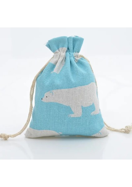 20PCS 10X14CM Karikatür Baskı Çok Renkli Doğal Çuval Bezi Hediye Şeker Çantaları Düğün Partisi Lehine Çantalı Jüt Hediye Çantaları Tedarik: Mor Geyik/hediye Çantası Boyutu: 10X14CM (Yurt Dışından)