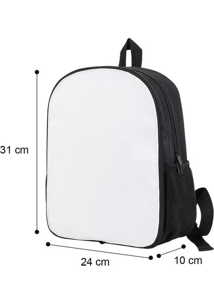 Yeni Moda Süblimasyon Boş Backpack Okul Çantaları Sevimli Anaokulu Okul Çantası Erkek Kızlar Kitap Çantası Için Diy Baskı Logosu Fotokolor: Siyah (Yurt Dışından)