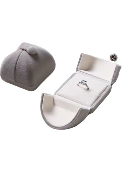 Çift Açılış Mücevher Kutusu Kadife Yüzük Kutusu Çift Teklifi Yüzüğü Kutusu (Yurt Dışından)