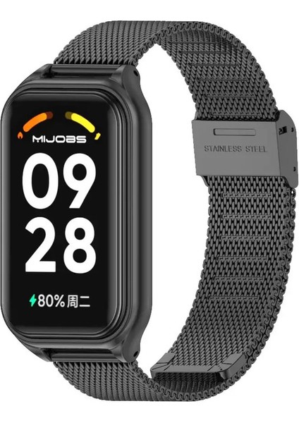 Xiaomi Mi Band 8 9 Için Strap 9 Xiaomi Smart Band 8 Aktif Paslanmaz Çelik Metal Saat Bandı Mi Band 8 Activecolor: Gümüş 1/boyut: Xiaomi 8 Için Active (Yurt Dışından)