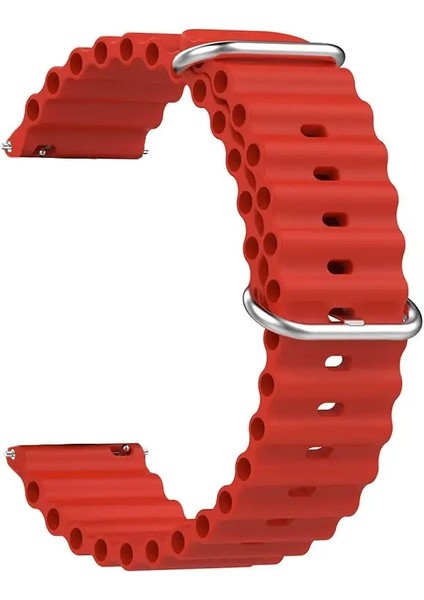 Amazfit Için Spor Silikon Kayışı Bıp 6 5 Bıp6 Akıllı Izleme Hızlı 22MM Okyanus Nefes Alabilir Bilek Bip6 Aksesuarlar Band Renk: 06-Kırmızı/bant Genişlik: Amafzit Bıp 5-6 (Yurt Dışından)