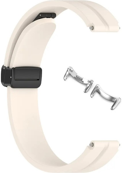 Manyetik Silikon Xiaomi Smart Band 9/ Mi Band 8 Bilezik Kadın Erkekler Stranty Yumuşak Spor Bilek Bantı Renk: Kayısı (Yurt Dışından)