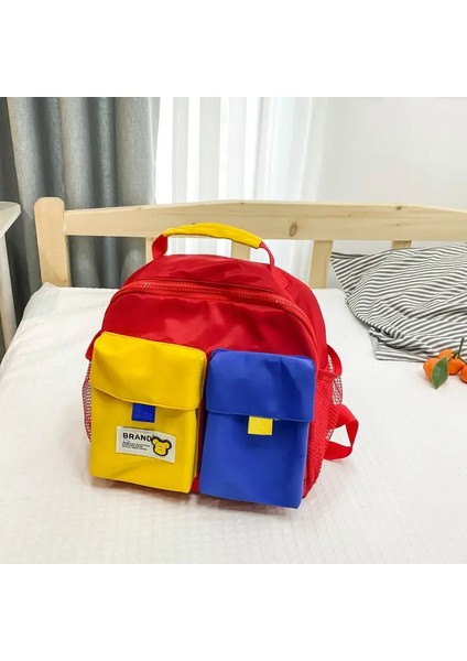 Çocuklar Için Çocuk Sırt Çantaları Çocuk Çanta Şık Tuval Çanta Toddler Sırt Çantası Okul Çantası Ana Çocuk Çantaları Kız Mochila Infantil Renk: Kırmızı/boyut: Bir Beden (Yurt Dışından)