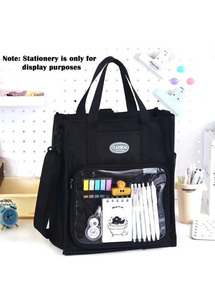 1pc Çok Cepli Su Geçirmez Büyük Kapasiteli Çanta, Okul Mevsimi Için Öğrenci Sırt Çantası, Büyük Kapasiteli Dizüstü Bilgisayar Backpackcolor: Siyah (Yurt Dışından)