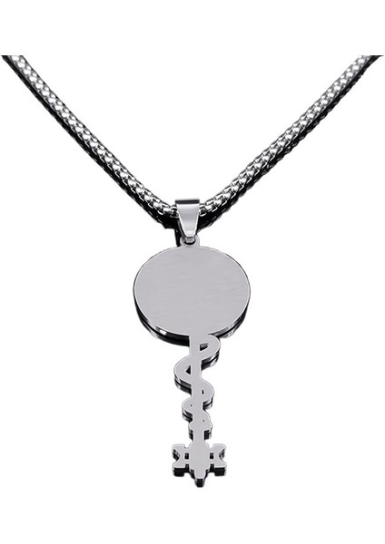 Paslanmaz Çelik Cadı Hekate Tekerlek Kolye Cadılık Yılan Anahtar Kolye Takı (Yurt Dışından)