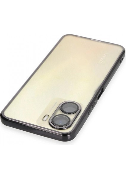 Vivo Y16 Kılıf Lensli Silikon - Siyah modelleri
