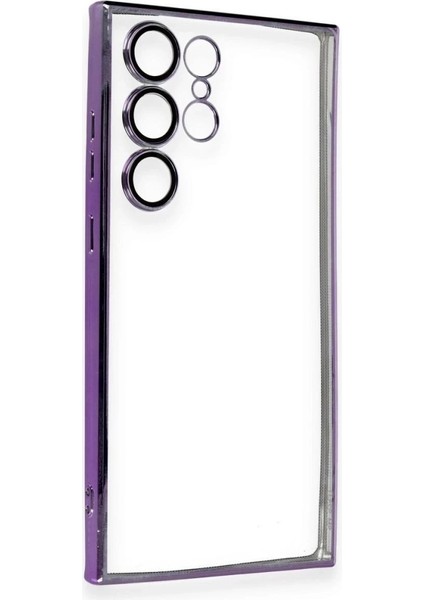 Samsung Galaxy S23 Ultra Kılıf Lensli Silikon - Mor fiyatları