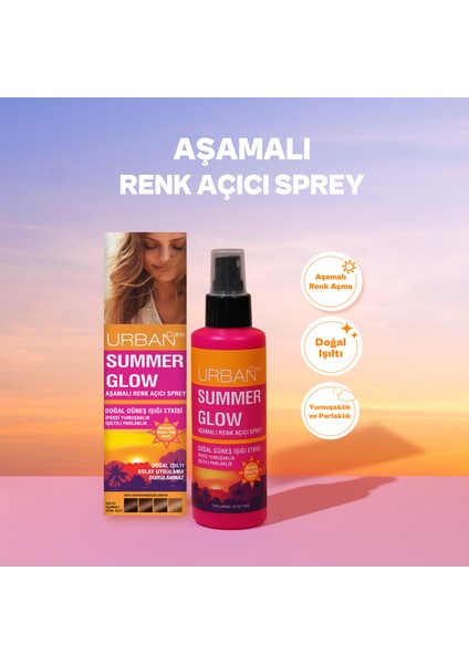 Summer Glow Aşamalı Kalıcı Renk Açıcı Saç Spreyi - 150 ML indirimleri