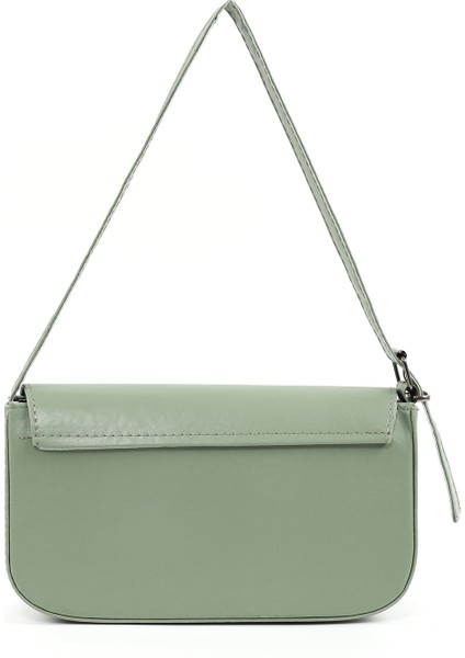 Mint Yeşil SHK183 Kapaklı Suni Deri Ayarlabilir Askılı Baget Model El, Kol ve Omuz Çantası modelleri