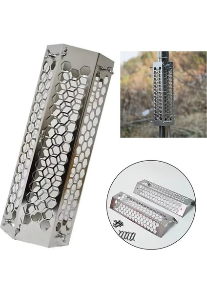 Açık Hava Baca Ağı Kamp Sıcak Çadır Odun Sobası Ayarlanabilir Vida Çubuğu (Yurt Dışından) modelleri