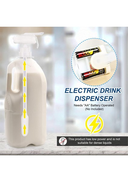 2 Adet Elektrikli Içecek Dağıtıcısı Içecek Dağıtıcısı Veya Buzdolabı Süt Galon Pompası Dağıtıcısı Çocuklar Için Içecek Musluğu Dağıtıcısı Ev Için (Yurt Dışından) fiyatları