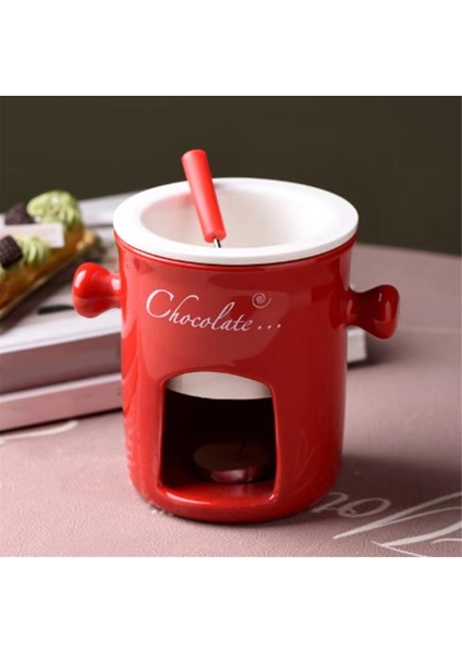 Fondü Kupa Seramik Çikolata Eritme Fondü Tenceresi Çikolata Fondü Kupaları Atıştırmalık Şekerleme Çikolata Eritme Tenceresi Kırmızı (Yurt Dışından) modelleri