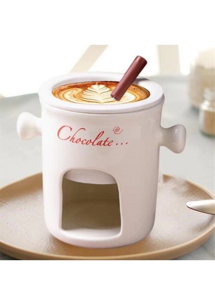 Fondü Kupa Seramik Çikolata Eritme Fondü Tenceresi Çikolata Fondü Kupaları Atıştırmalık Şekerleme Çikolata Eritme Tenceresi Kırmızı (Yurt Dışından) fırsatları