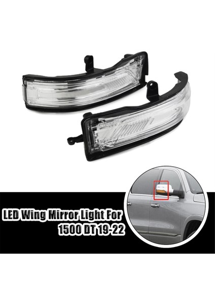 Dodge Ram Pickup Ram 2019-2022 Için Araba Dikiz Aynası Dönüş Sinyal Lambası Yan Ayna Gösterge Işığı 68402097AA (Sol) (Yurt Dışından) modelleri