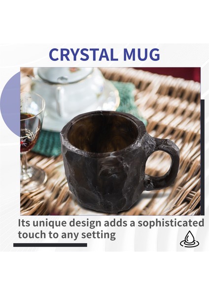 Zarif Jeot Kristal Kahve Kupası -Mineral Kristal Kahve Kupası Kuvars Taş Kupası, Sıcak Içecekler Için Ideal (Yurt Dışından) fırsatları