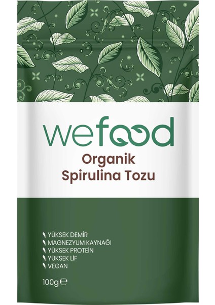 Organik Spirulina Tozu 100 gr 8681749104406