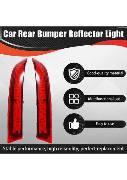Araba Arka Tampon Reflektör Fren Lambası LED Tampon Arka Lambası 63217158949 63147158950 Bmw X5 E70 2007-2013 Için (Yurt Dışından) fırsatları