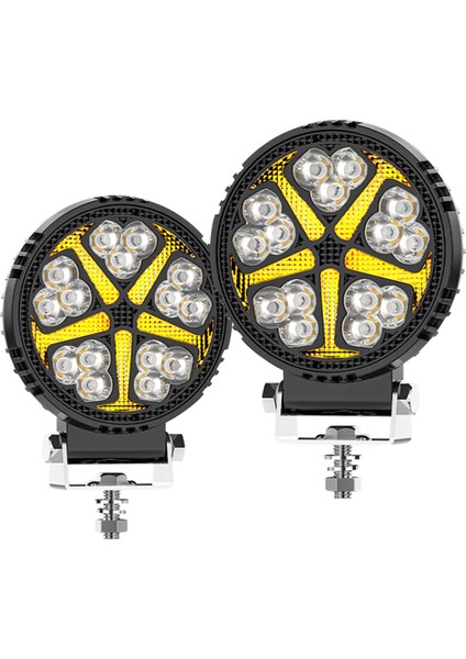 Yuvarlak 4 Inç Araba LED Çalışma Işıkları Flaş Spot Işıkları Drl Kamyon Atv Utv Suv Motosiklet Araba Römork Tekne (Yurt Dışından) fırsatları
