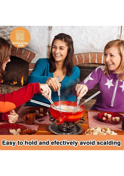 Peynir Çikolata Kavrulmuş Hatmi Tatlı Et Için Isıya Dayanıklı Saplı Fondü Çatalı (Yurt Dışından) modelleri