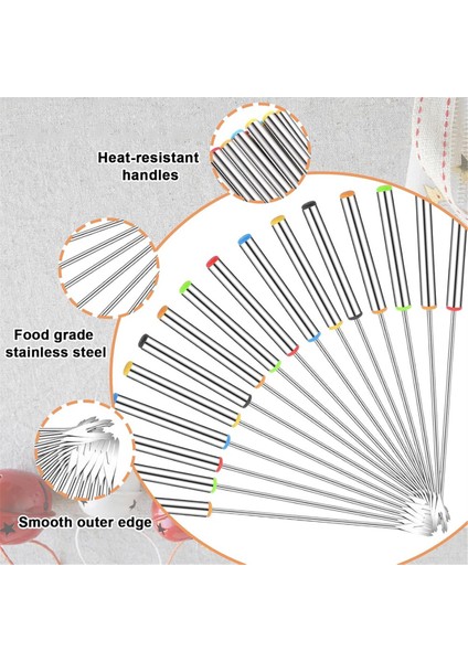 Peynir Çikolata Kavrulmuş Hatmi Tatlı Et Için Isıya Dayanıklı Saplı Fondü Çatalı (Yurt Dışından) fırsatları