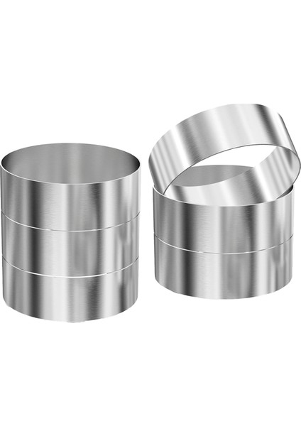 6 Adet Hamburger Ekmeği Halkaları, Burger Kalıbı, Pişirme Için 4 Inç Büyük Halka Kalıpları, Kızarmış Yumurta, Çörek, Krep Için Pişirme Halkaları (Yurt Dışından)