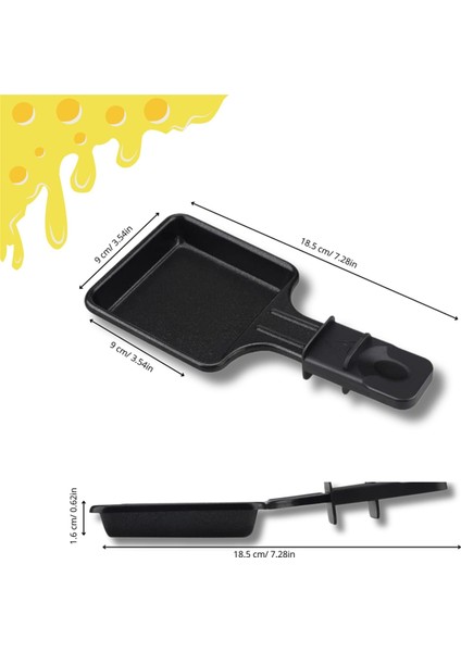 Yapışmaz Raclette Tavaları, Mini Kare Raclette, Tefal Raclette Makinesiyle Uyumlu, Ergonomik Tasarım ve Kolay Temizlenir (Yurt Dışından) modelleri