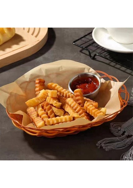 Fırın ve Hava Fritözü Için 200 Adet Yapışmaz Pişirme Kağıdı, Pişirme ve Izgara Için Kesilebilir Yağ Emici Parşömen Levhaları (Yurt Dışından) indirimleri