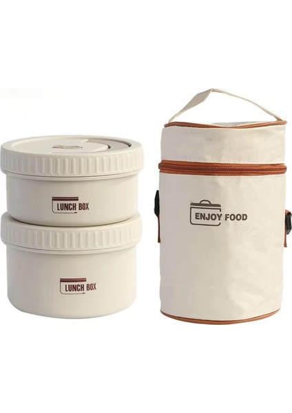 Paslanmaz Çelik Isı Yalıtımlı Öğle Yemeği Kutusu, Yalıtım Çantalı Yemek Kabı, Sıcak ve Soğuk Yemekler Için Gıda Saklama B (Yurt Dışından)