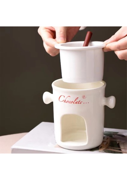 Fondü Kupa Seramik Çikolata Eritme Fondü Tenceresi Çikolata Fondü Kupaları Atıştırmalık Şekerleme Çikolata Eritme Tenceresi Beyaz (Yurt Dışından) indirimleri