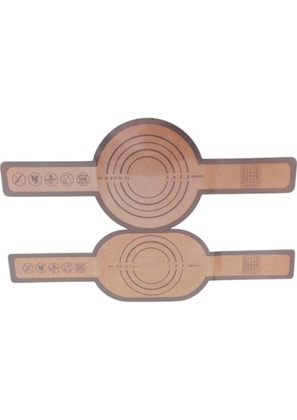 Yalıtım Pedi Yuvarlak Taban ve Oval Taban Seti Uzun Saplı Ped Haşlanmaya Karşı Kolay Tutulan Ekmek Transfer Pedi B (Yurt Dışından)