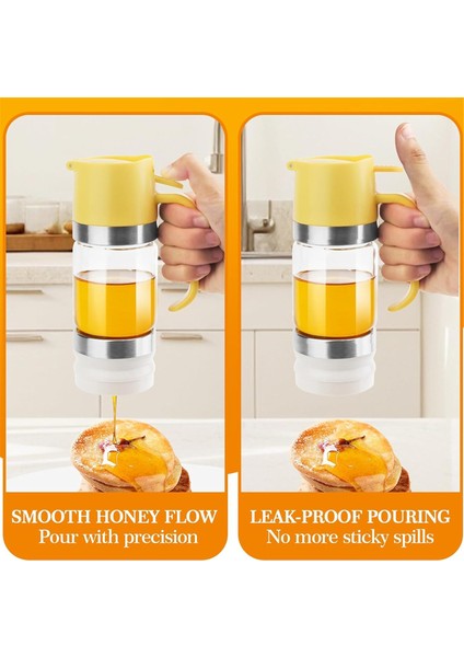 2 Adet 10OZ/300ML Bal Dağıtıcısı Damlatmaz - Kahve Için Şurup Pompası Dağıtıcısı, Kahve Şurubu Dağıtıcısı Için Mini Bal Kavanozları (Yurt Dışından) indirimleri