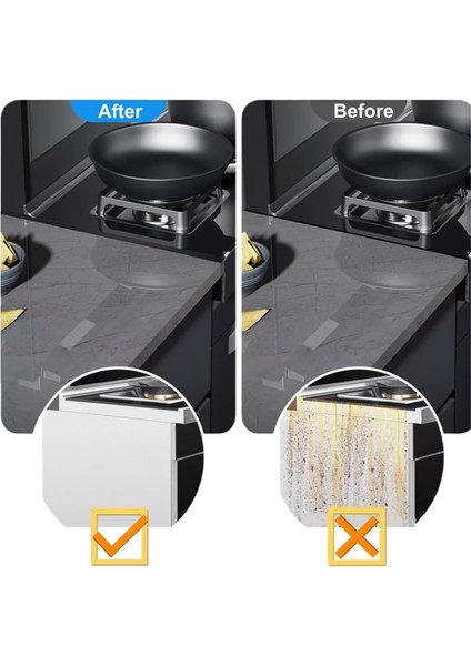 Ocak Gapcovers Paslanmaz Çelik, 2 Parça Ocak Gapfiller Ocak Tezgahı Gapcover Isı Dirençleri ve Ocak Koruyucuları Serisi (Yurt Dışından) fırsatları