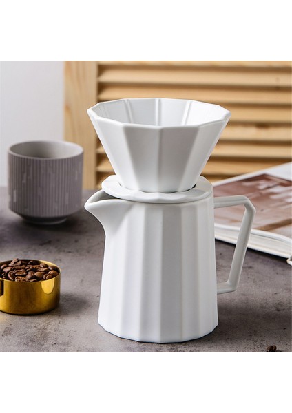 Kahve Damlama Filtresi 1-2 Fincan Seramik Kahve Damlatıcısı Ayrı Standlı Kalıcı Pour Over Kahve Makinesi Filtre 400ML (Yurt Dışından) modelleri