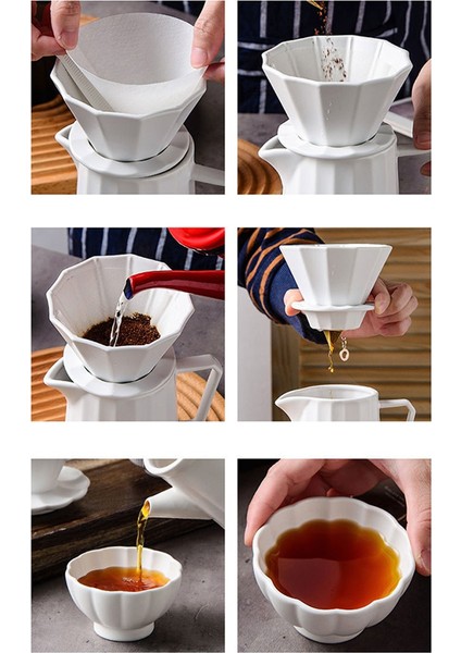 Kahve Damlama Filtresi 1-2 Fincan Seramik Kahve Damlatıcısı Ayrı Standlı Kalıcı Pour Over Kahve Makinesi Filtre 400ML (Yurt Dışından) indirimleri
