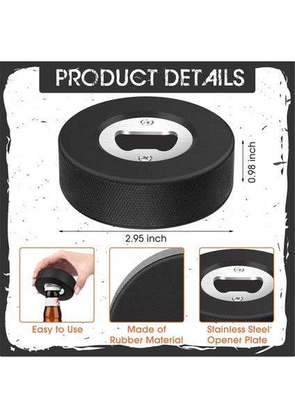 6 Adet Buz Hokeyi Diski Şişe Açacakları Paslanmaz Çelik Bira Şişe Açacakları Erkekler Için Hokey Hediyeleri Şişe Açacağı (Yurt Dışından) fiyatları