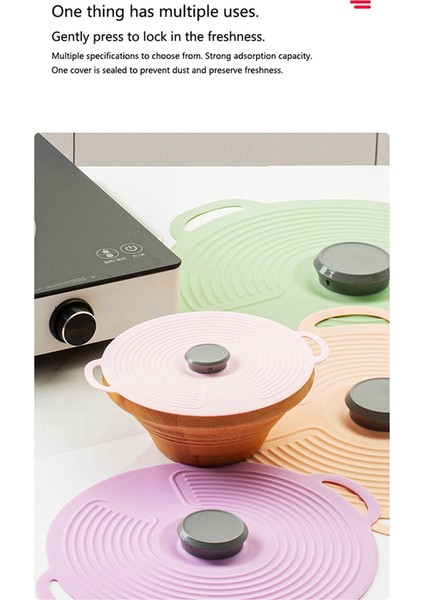 Mikrodalga Sıçrama Korumalı Kapak Taze Tutma Kapağı Buzdolabı Sızdırmaz Tencere Kapağı Sofra Takımı Sıçrama Korumalı Kapak Kase Kapağı (Yurt Dışından)