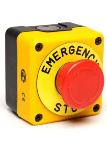 P1EC400E40K ,kontak-1k Acil Kalıcı M22 Kutulu Buton