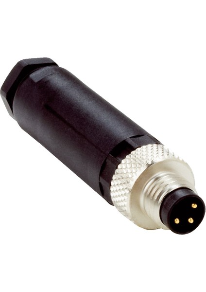 STE-0803-G (6037322) ,m8/3-Pin, Düz Erkek Soket