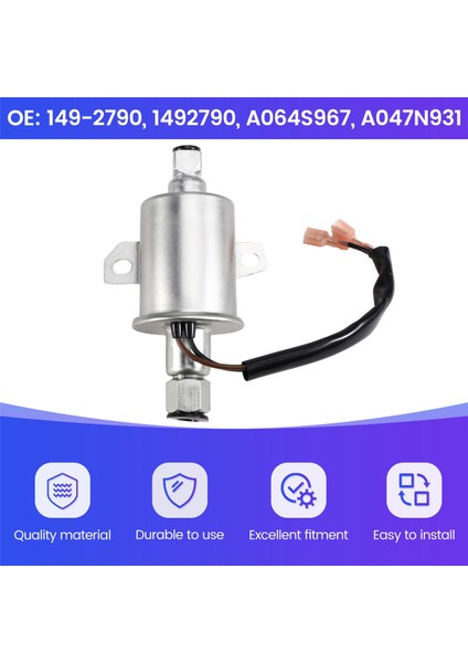 149-2583 E11012 RV006 A064S967 A047N931 Yakıt Pompası 149-2790 Cummins Onan Jeneratör 3,5-5 Psı 25-35 Gph 12V Uygundur (Yurt Dışından) indirimleri