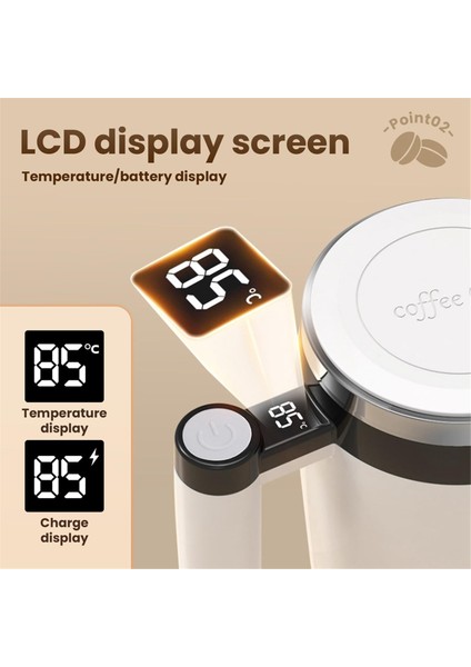 Otomatik Manyetik Karıştırma Kahve Kupası, Sıcaklık Pil Lcd'li Kendiliğinden Karışan Kahve Kupası, Şarj Edilebilir Kahve Kupası B (Yurt Dışından) fiyatları