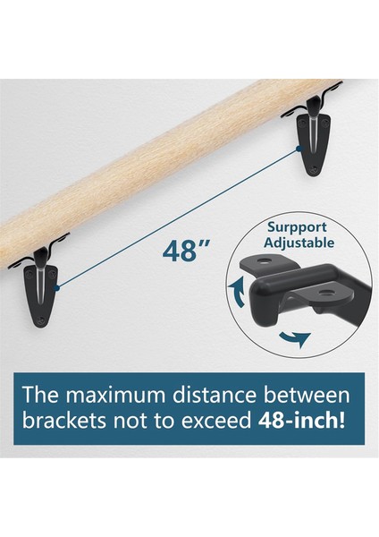 Merdiven Korkuluk Braketleri - Iç Mekan Merdivenleri Veya Dış Mekan Merdiven Desteği Için 6 Adet Korkuluk Braketi, Korkuluk Braketleri (Yurt Dışından) fırsatları