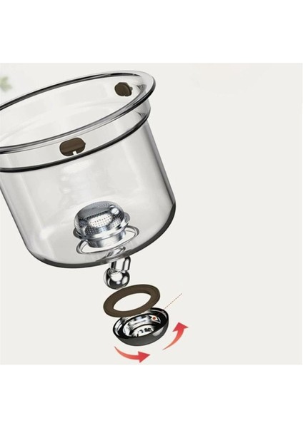 Manyetik Filtrelemeli Çaydanlık - Otomatik Çay Ayırma, Küçük Bel Tasarımı, Ofis Kullanımı Için Cam Çaydanlık (Yurt Dışından) fiyatları