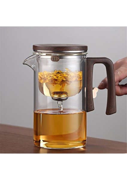 Manyetik Filtrelemeli Çaydanlık - Otomatik Çay Ayırma, Küçük Bel Tasarımı, Ofis Kullanımı Için Cam Çaydanlık (Yurt Dışından) fırsatları