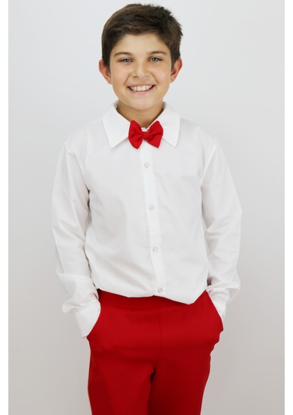 Erkek Çocuk Milano Papyonlu Alt Üst Takım 23 Nisan 29 Ekim 10 Kasım 19 Mayıs Gösteri Kıyafetleri