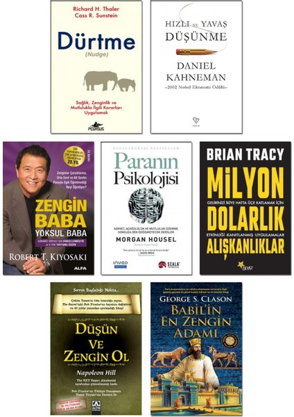 Dürtme Nudge Paranın Psikolojisi Morgan Housel Zengin Baba Yoksul Baba Hızlı ve Yavaş Düşünme