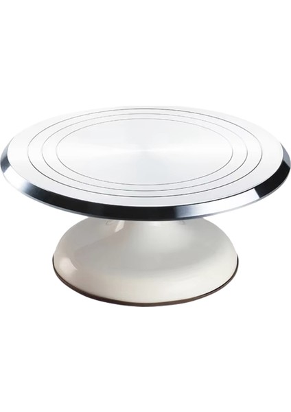 Pasta Yapımı Için Pasta Döner Tablası 12 Inç Alüminyum Alaşımlı Sabit Dönme Çıkarılabilir ve Kolay Temizlenebilir Pişirme Kabı (Yurt Dışından)