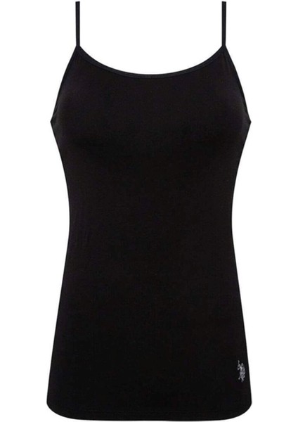 Lisanslı Pamuklu Kadın Ip Askılı Atlet 2 Adet / Siyah modelleri