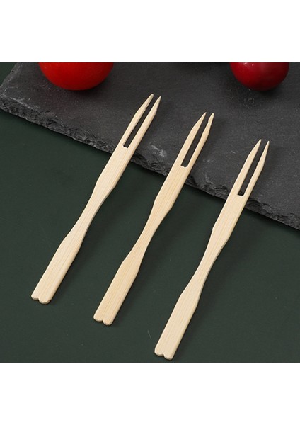 500 Adet Bambu Meze Çatalı, 3,5 Inç Mini Bambu Çatal, Tek Kullanımlık Ahşap Çatal, Küçük Meyve Yemek Çubukları (Yurt Dışından) indirimleri