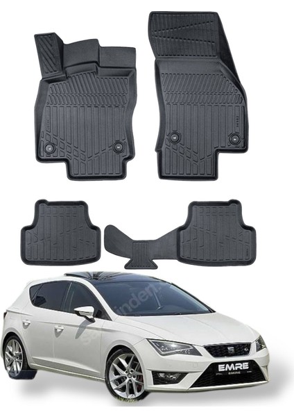 Seat Leon 2012-2020 Uyumlu Araca Özel Lüx 4d Paspas